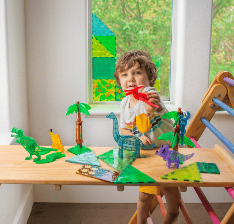 Magna-Tiles Dino World XL 50 kusov magnetická stavebnica