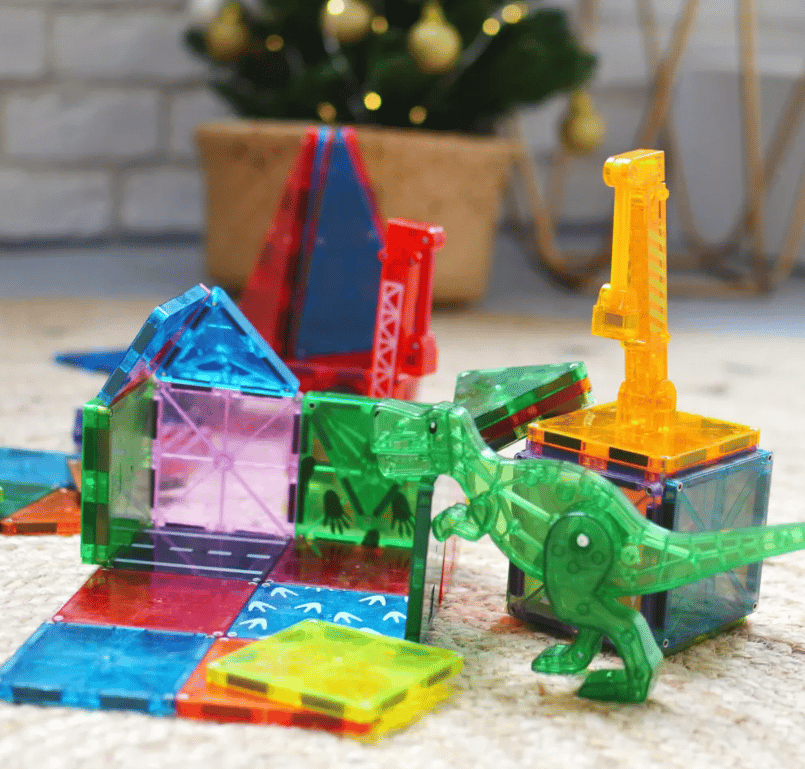 Magna-Tiles Dino World XL 50 kusov magnetická stavebnica