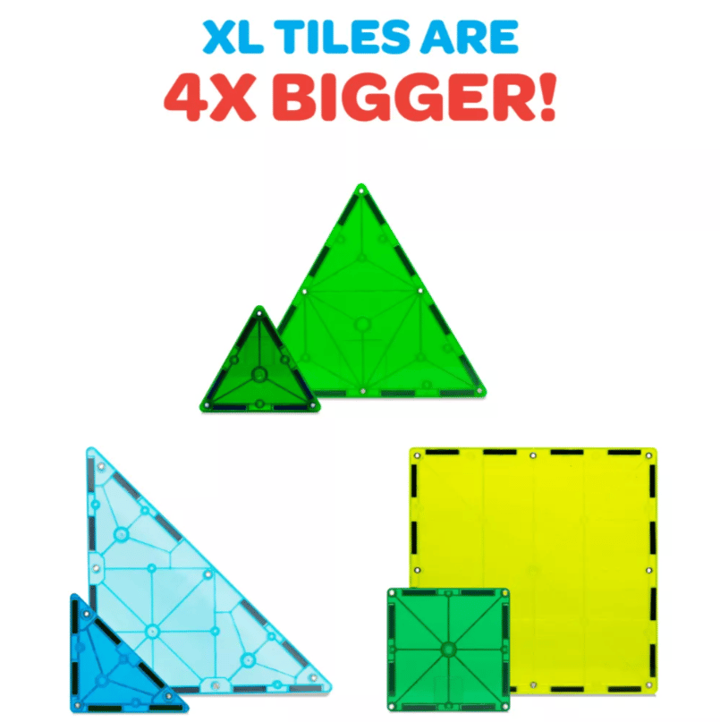 Magna-Tiles Dino World XL 50 kusov magnetická stavebnica