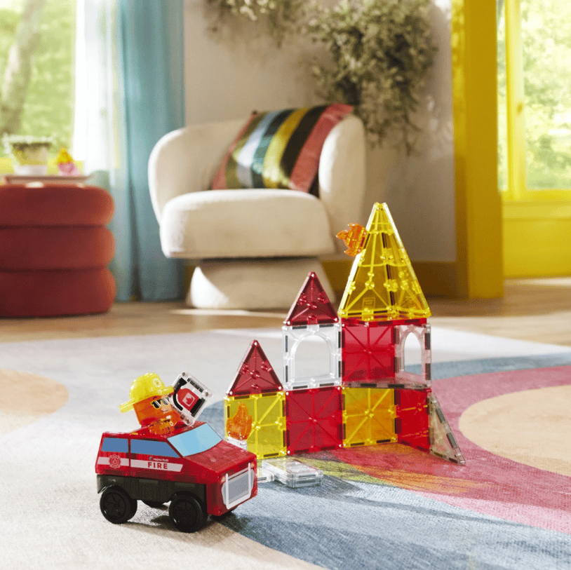 Magna-Tiles Fire Rescue magnetická stavebnica