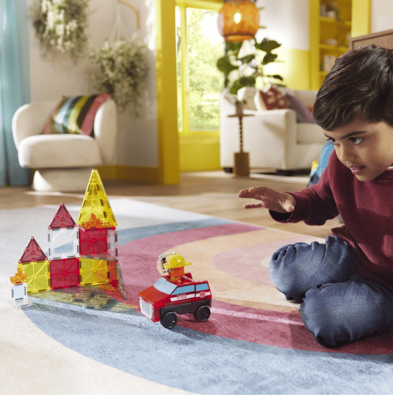 Magna-Tiles Fire Rescue magnetická stavebnica