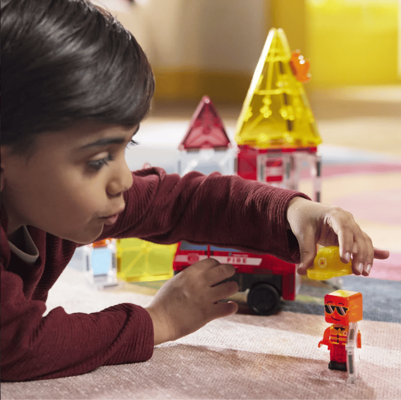Magna-Tiles Fire Rescue magnetická stavebnica