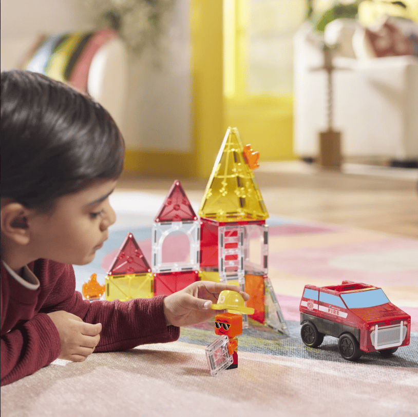 Magna-Tiles Fire Rescue magnetická stavebnica