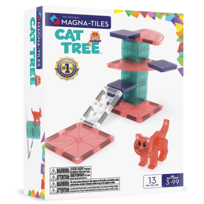 MAGNA-TILES Magnetická stavebnicová sada Cat Tree 13 dielov