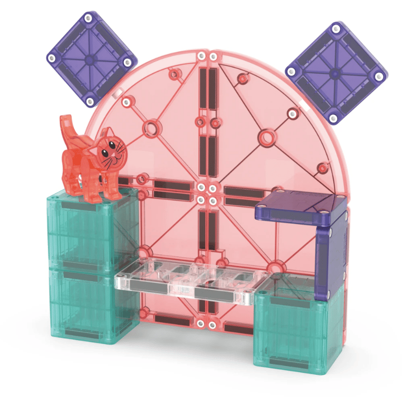 MAGNA-TILES Magnetická stavebnicová sada Cat Tree 13 dielov