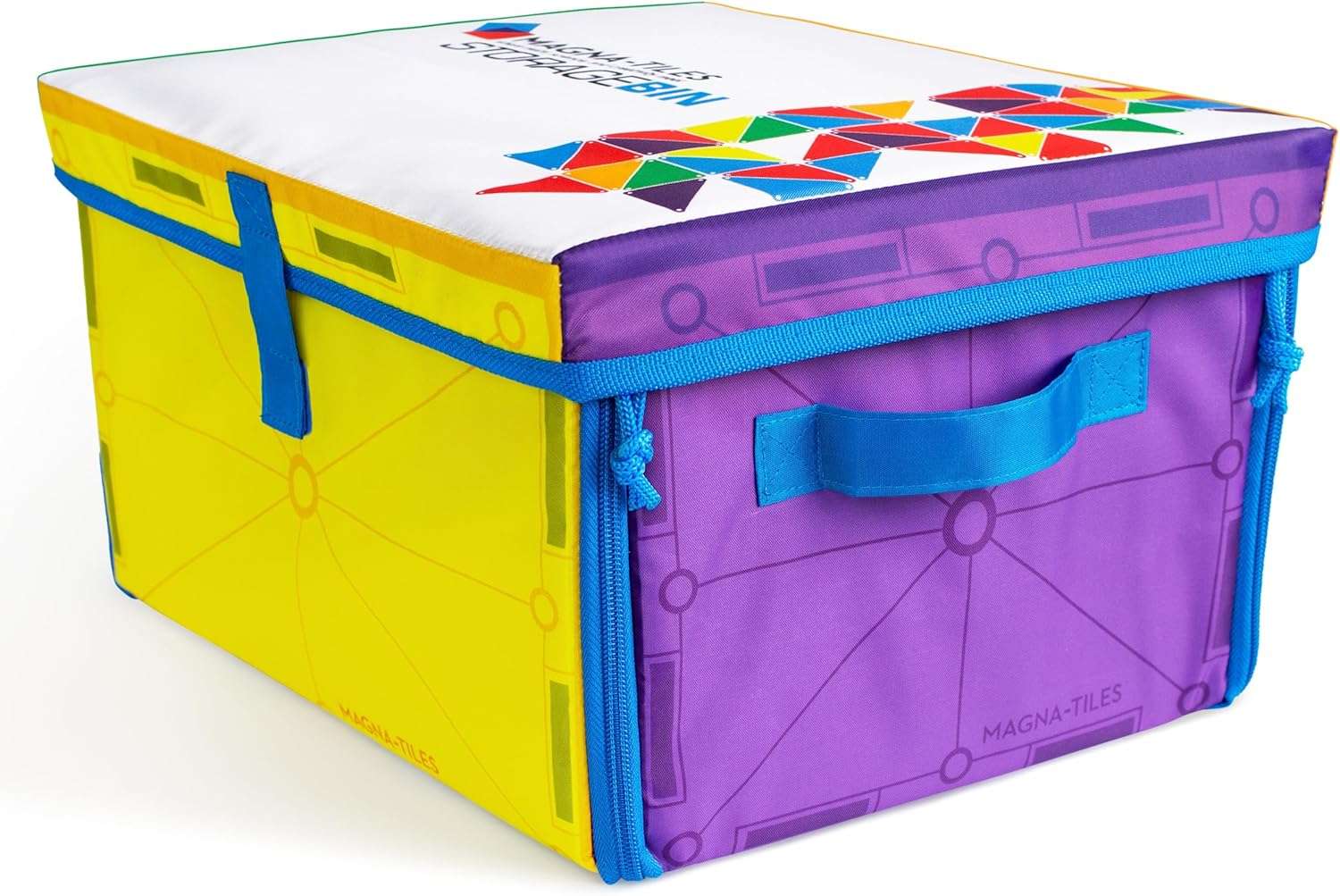 Magna-Tiles úložný kôš a interaktívna podložka na hranie