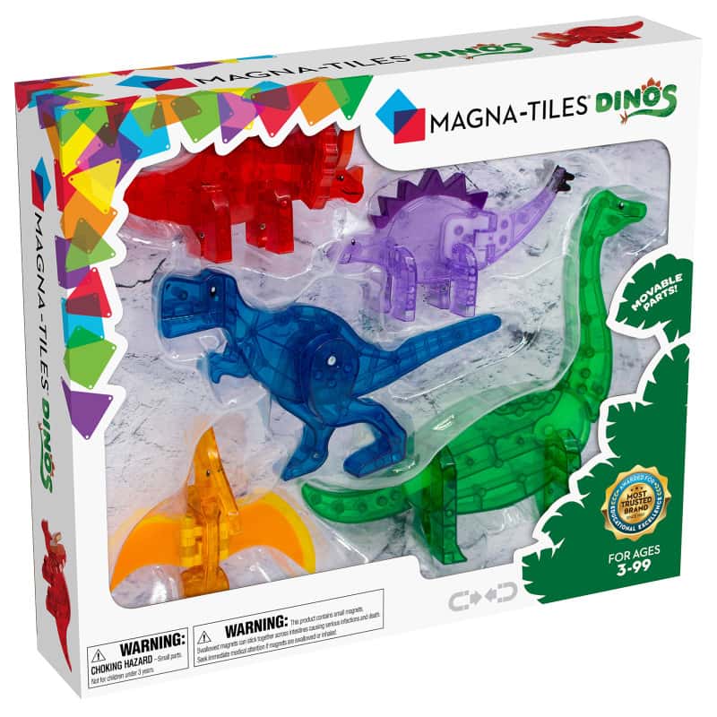 Magna-Tiles Magnetická stavebnica Dinos 5 kusov