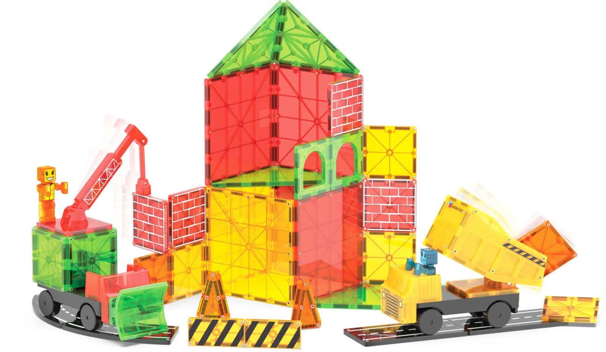 Magna-Tiles Magnetická stavebnica Builder XL Trucks 50 dielov