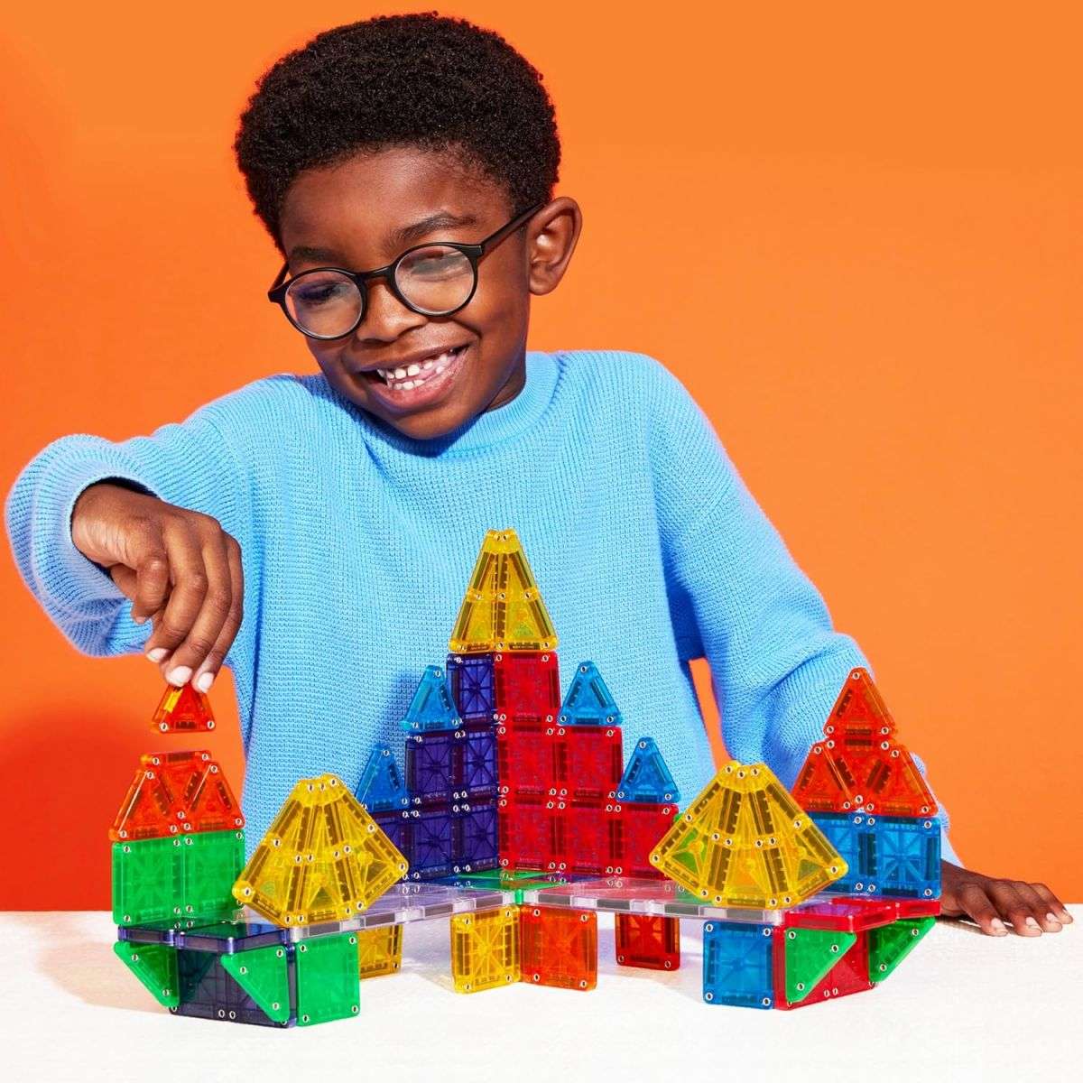Magna-Tiles microMAGS 70-dielna magnetická stavebnica Deluxe