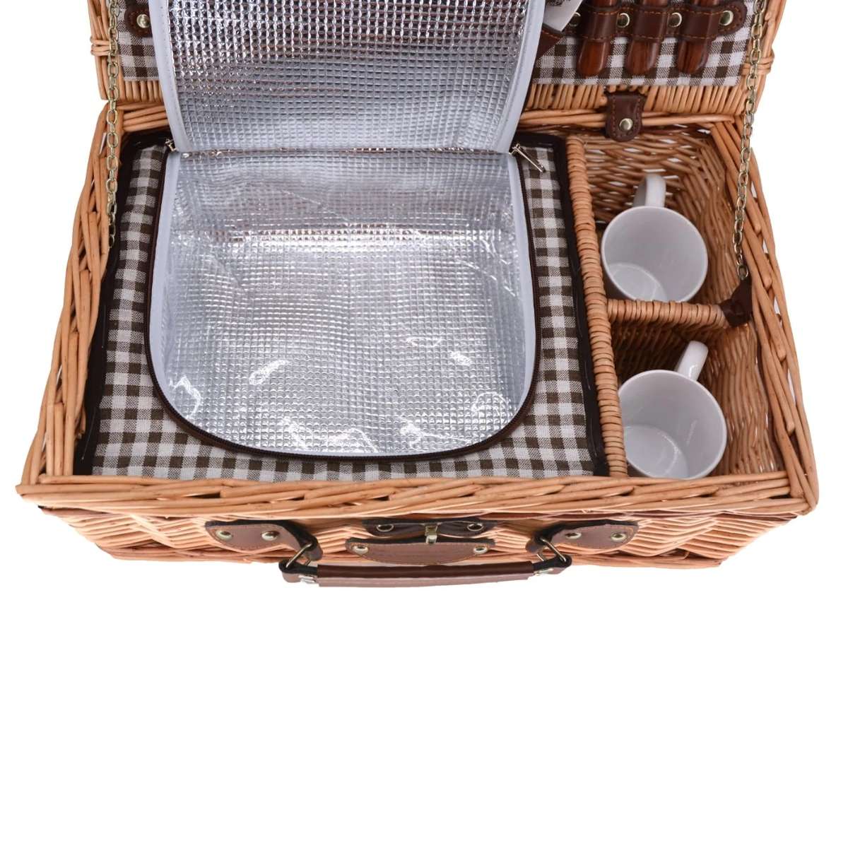 Les Jardins de la Comtesse cesta de picnic Mont Blanc natural para 2 personas