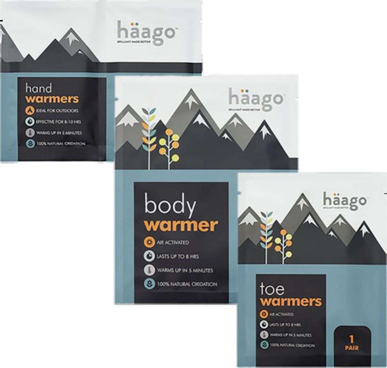 Réchauffeurs assortis Haago