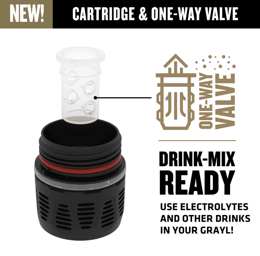Μπουκάλι καθαρισμού Grayl UltraPress 500 ml Ti Purifier Bottle