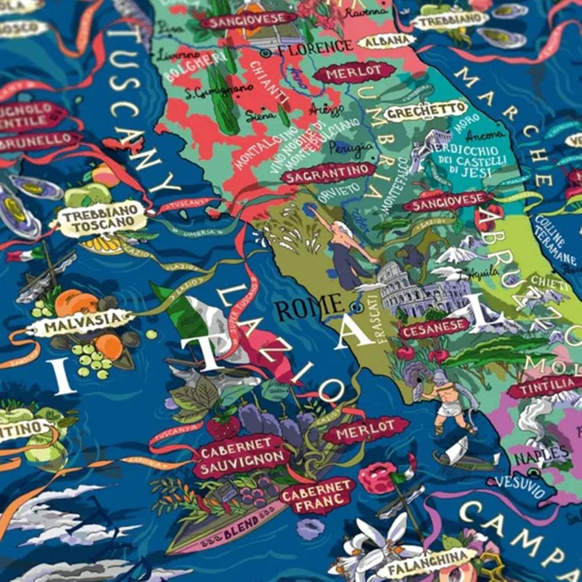 Agua y Vinos Italia Puzzle del vino
