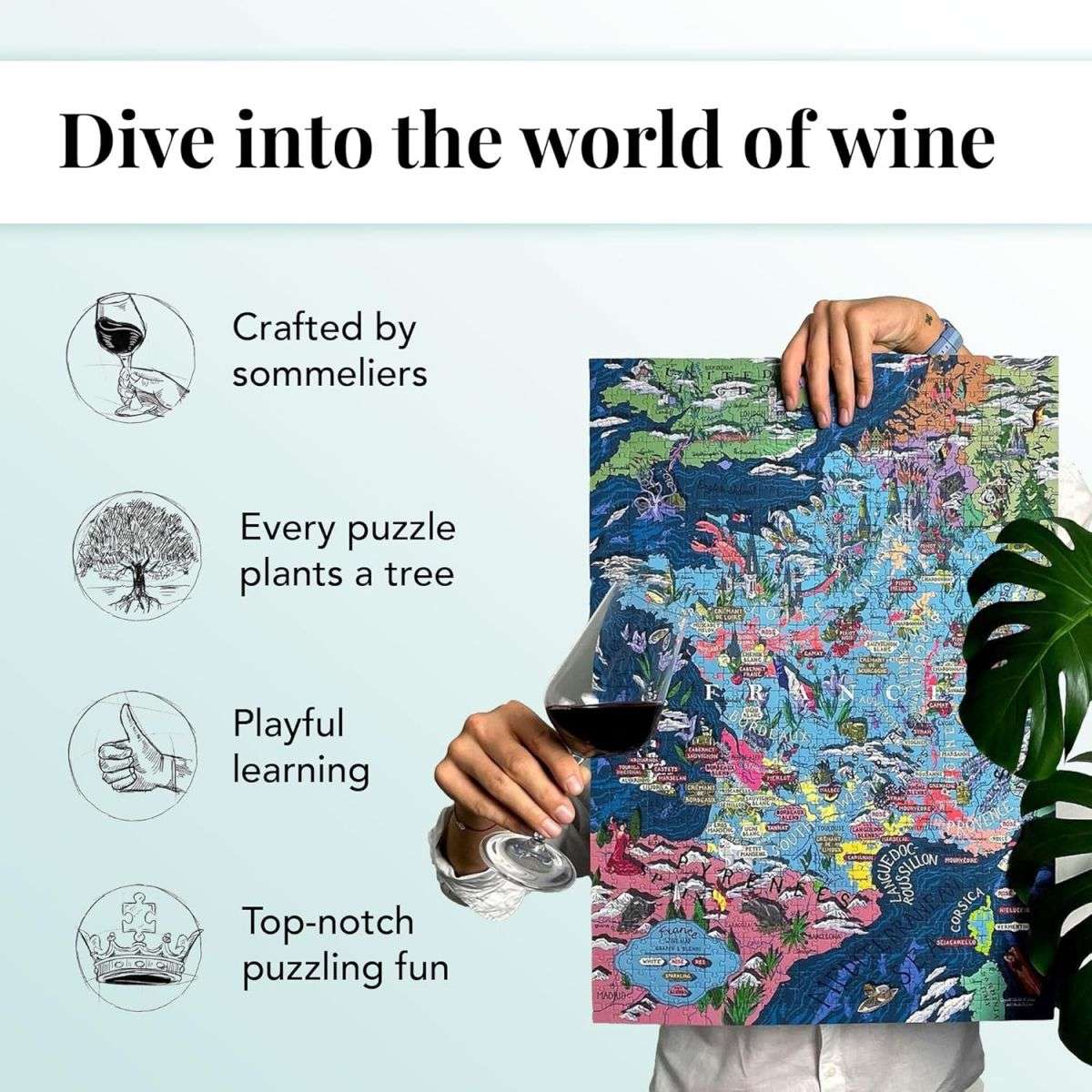 Agua y Vinos Italia Puzzle del vino