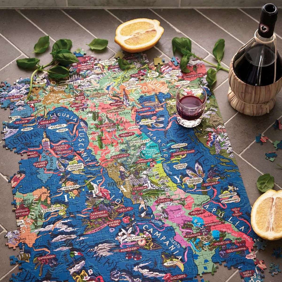 Agua y Vinos Italia Puzzle del vino