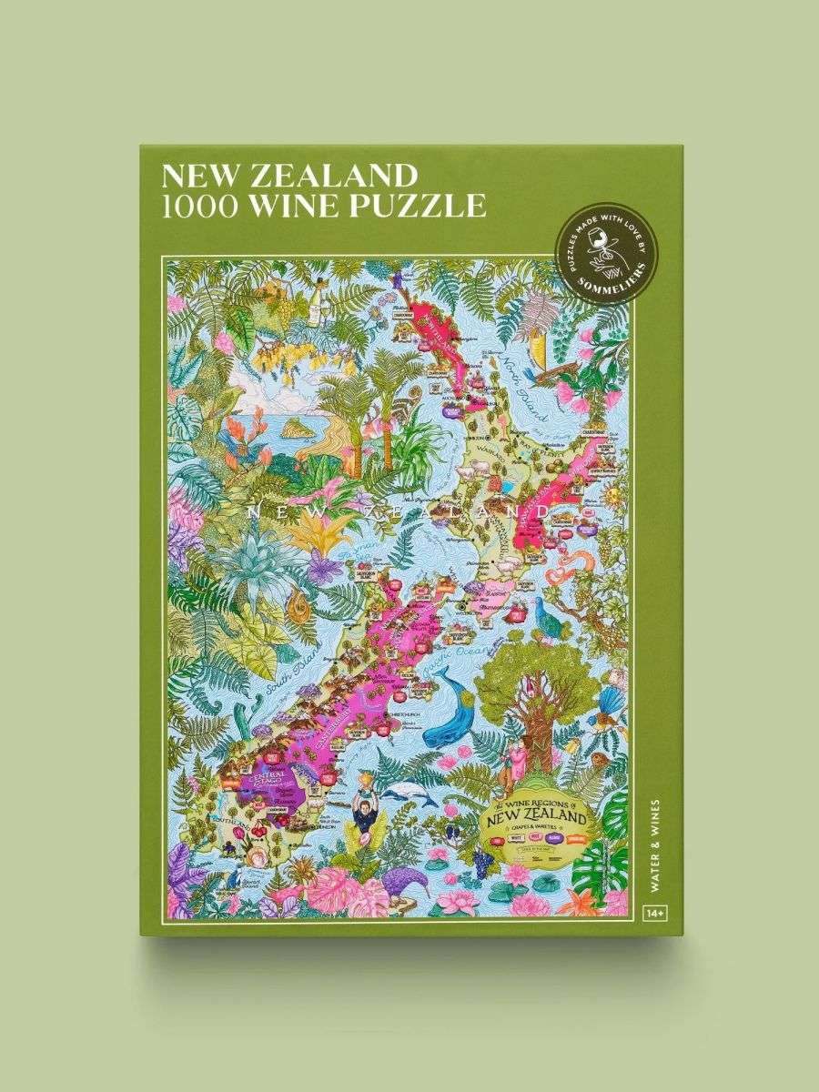 Agua y Vinos Puzzle del vino de Nueva Zelanda