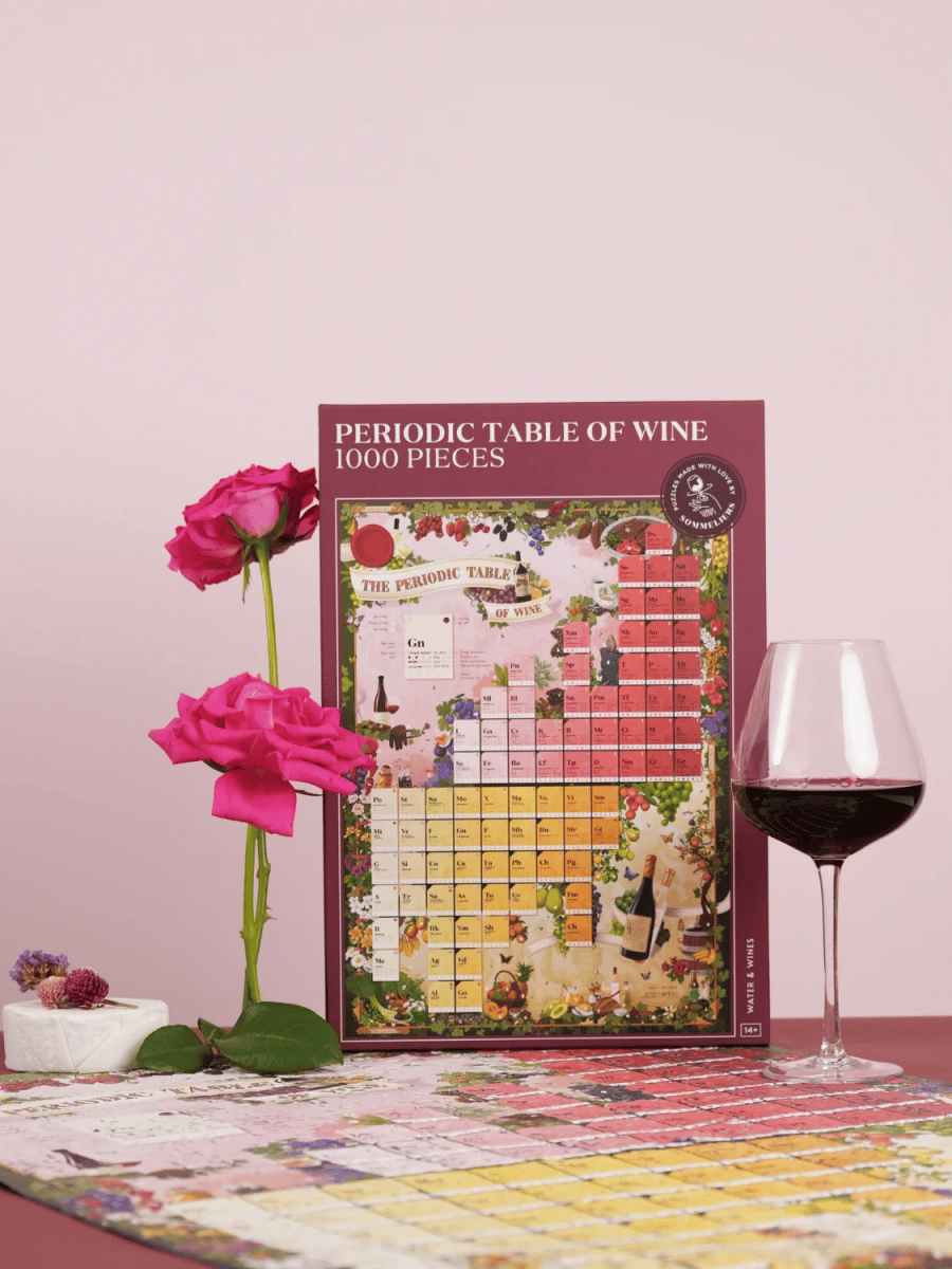 Agua y vinos Tabla periódica del vino Puzzle
