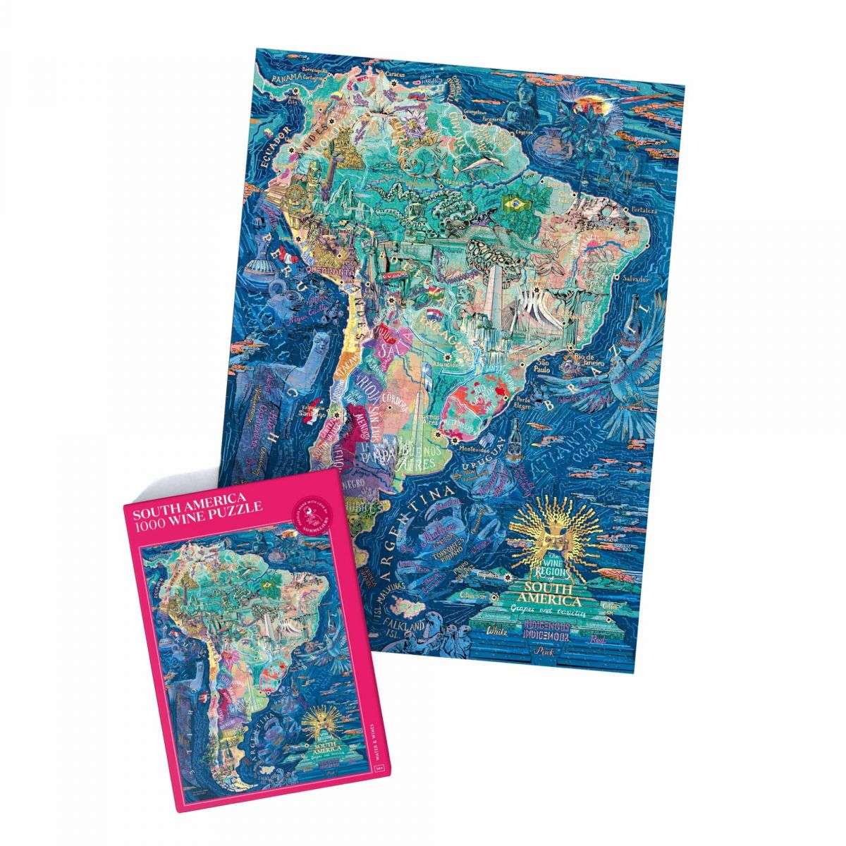 Agua y Vinos Sudamérica Puzzle