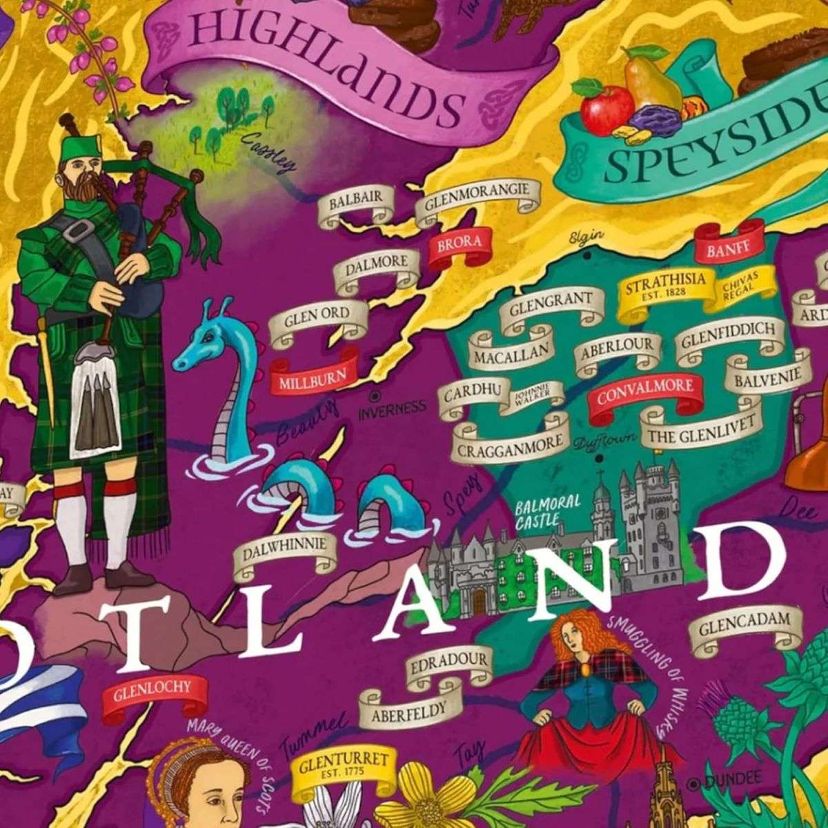 Water and Wines Scotland Whiskey Puzzle
