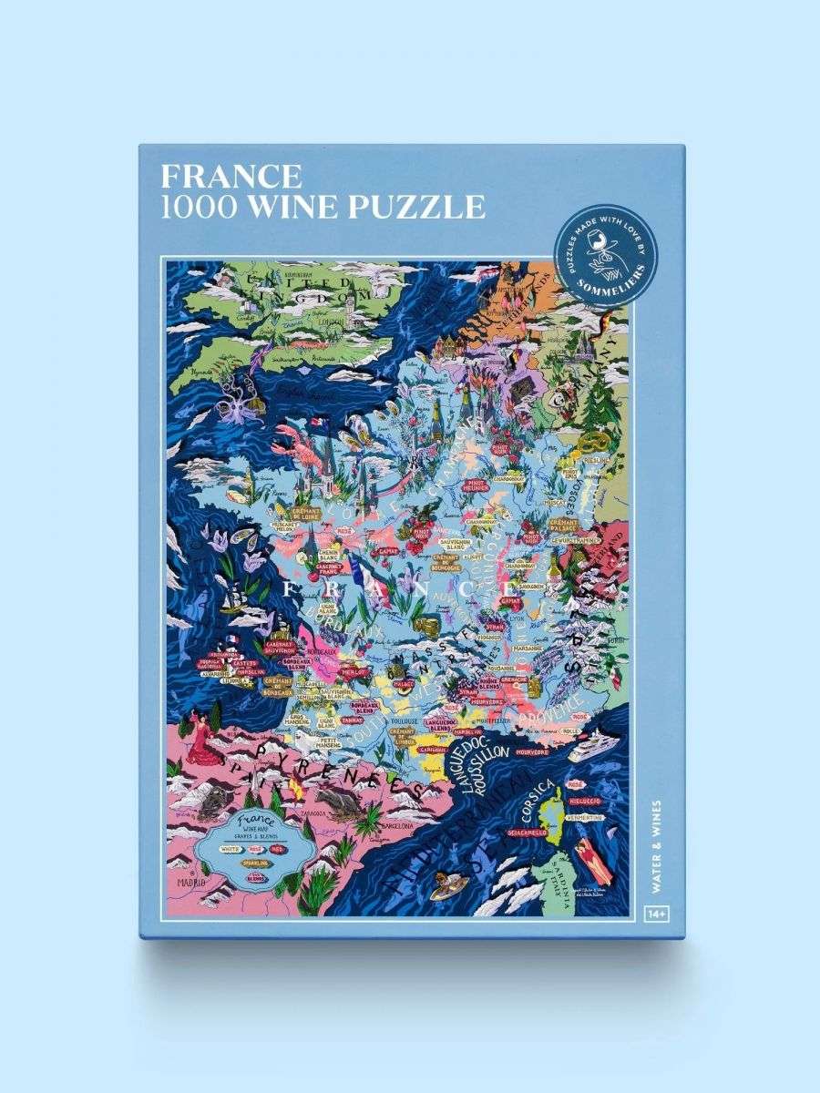 Agua y Vinos Francia Rompecabezas del vino