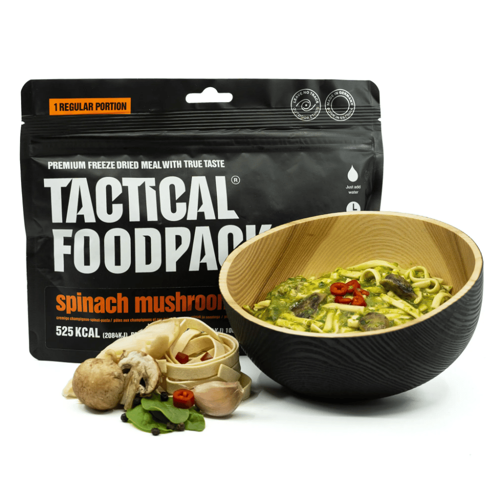 Tactical Foodpack Pâtes aux épinards et aux champignons