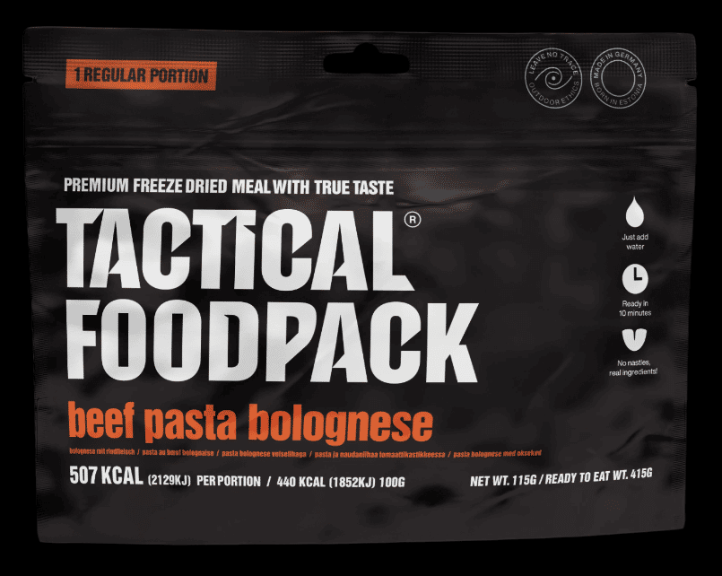 Tactical Foodpack Pâtes de bœuf à la bolognaise