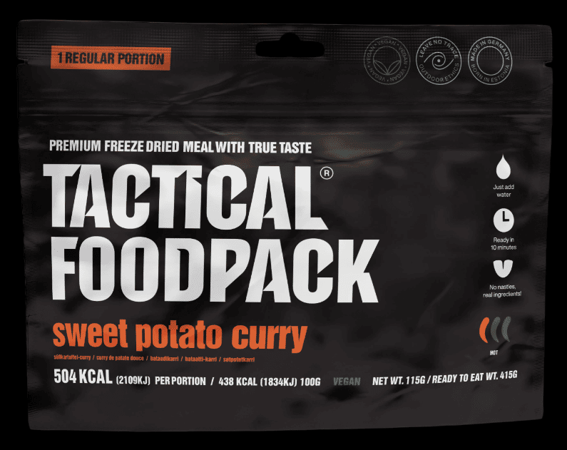 Tactical Foodpack Patates douces au curry et au riz 115g