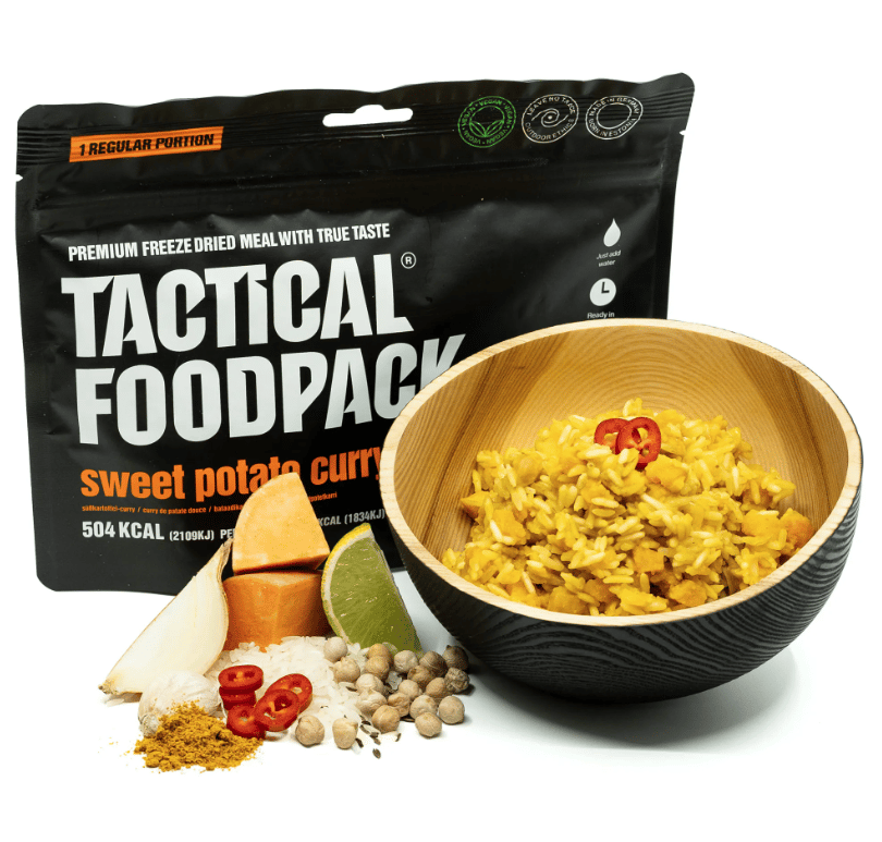 Tactical Foodpack Patates douces au curry et au riz 115g