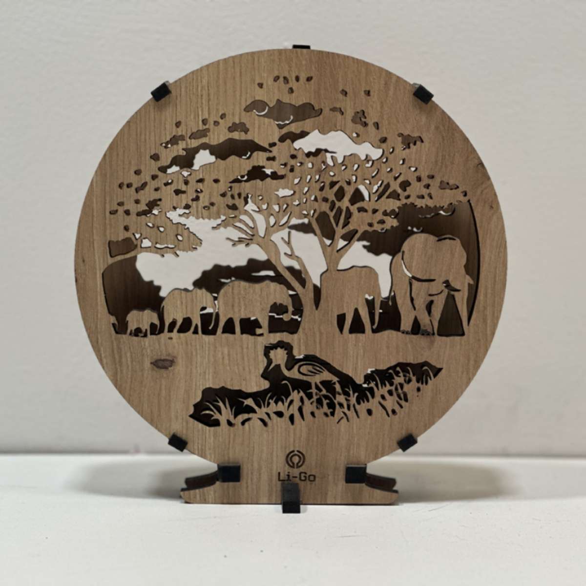 Bildleuchte „Elefanten“ 20×22 cm