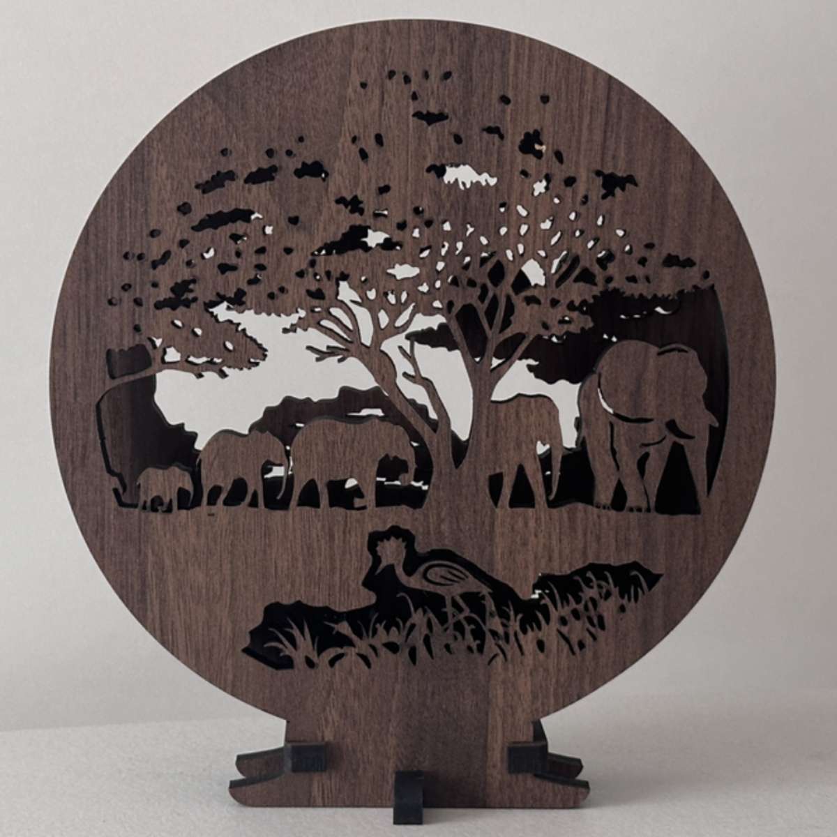 Bildleuchte „Elefanten“ 20×22 cm