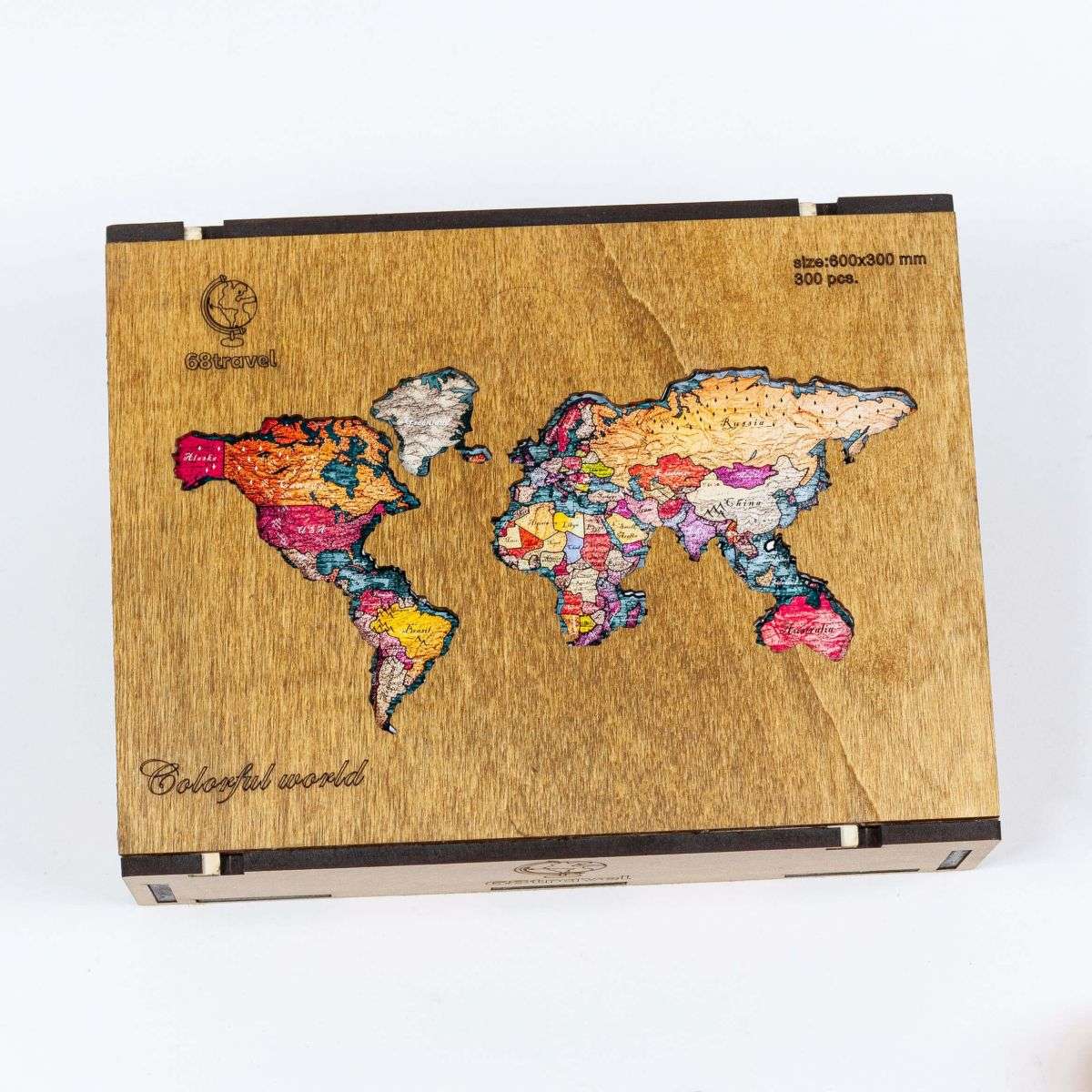 Welt-Holzpuzzle