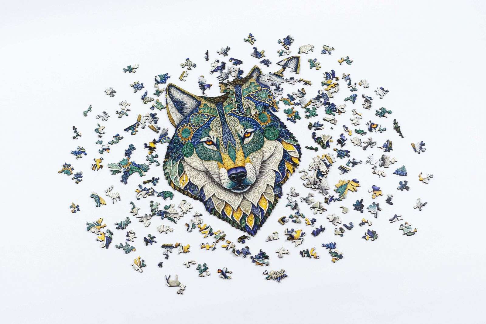 Vlk Drevené puzzle