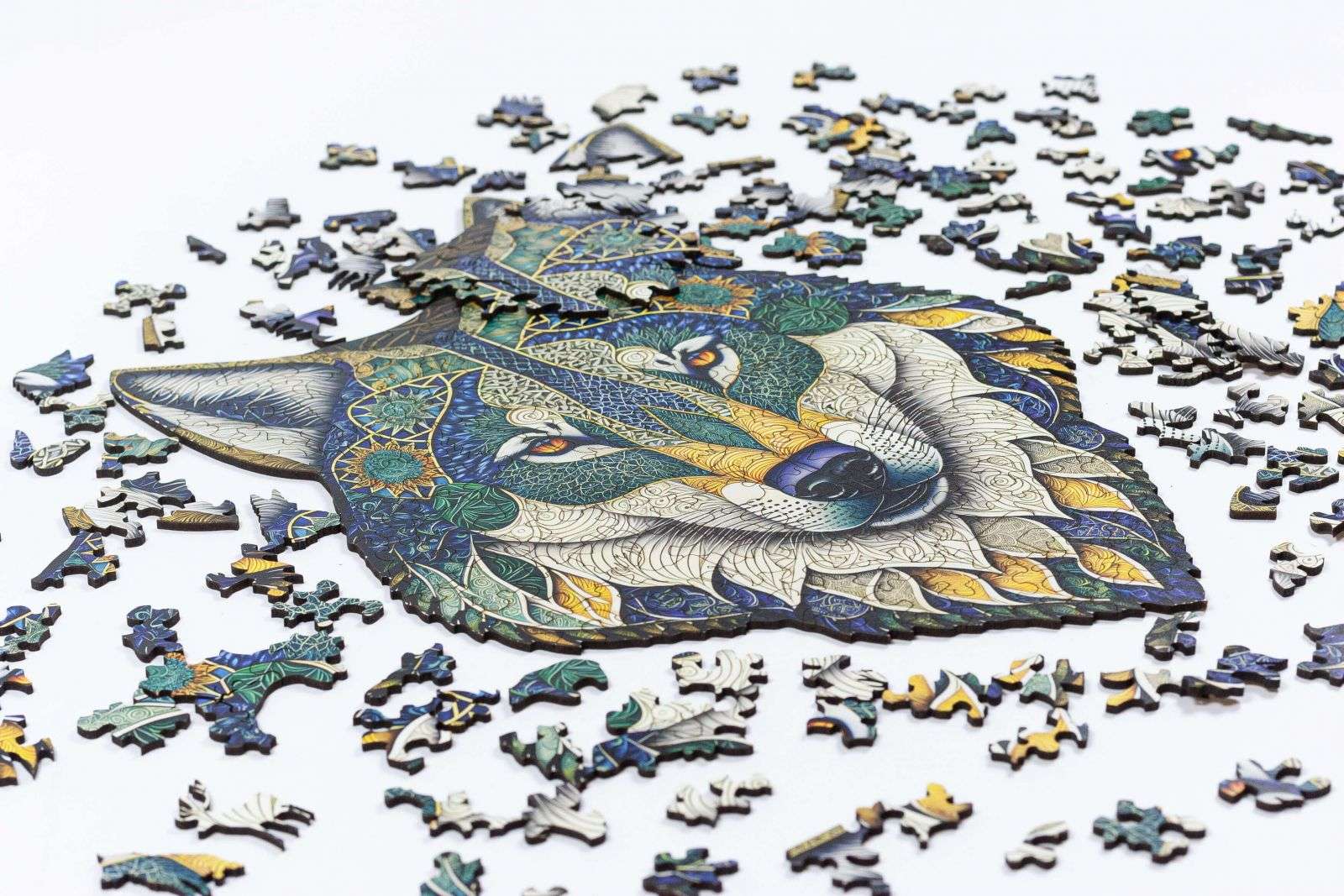 Vlk Drevené puzzle