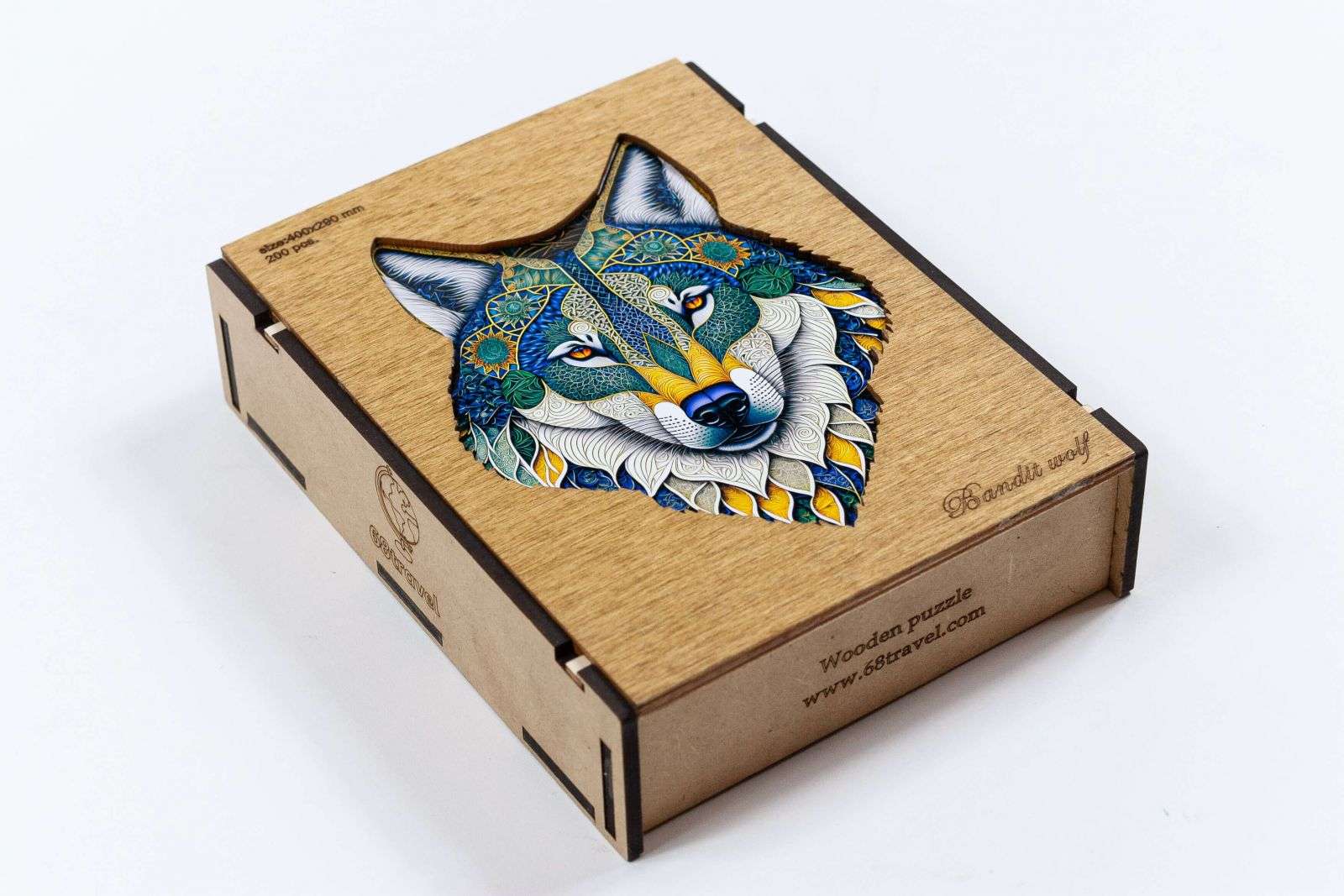 Vlk Drevené puzzle