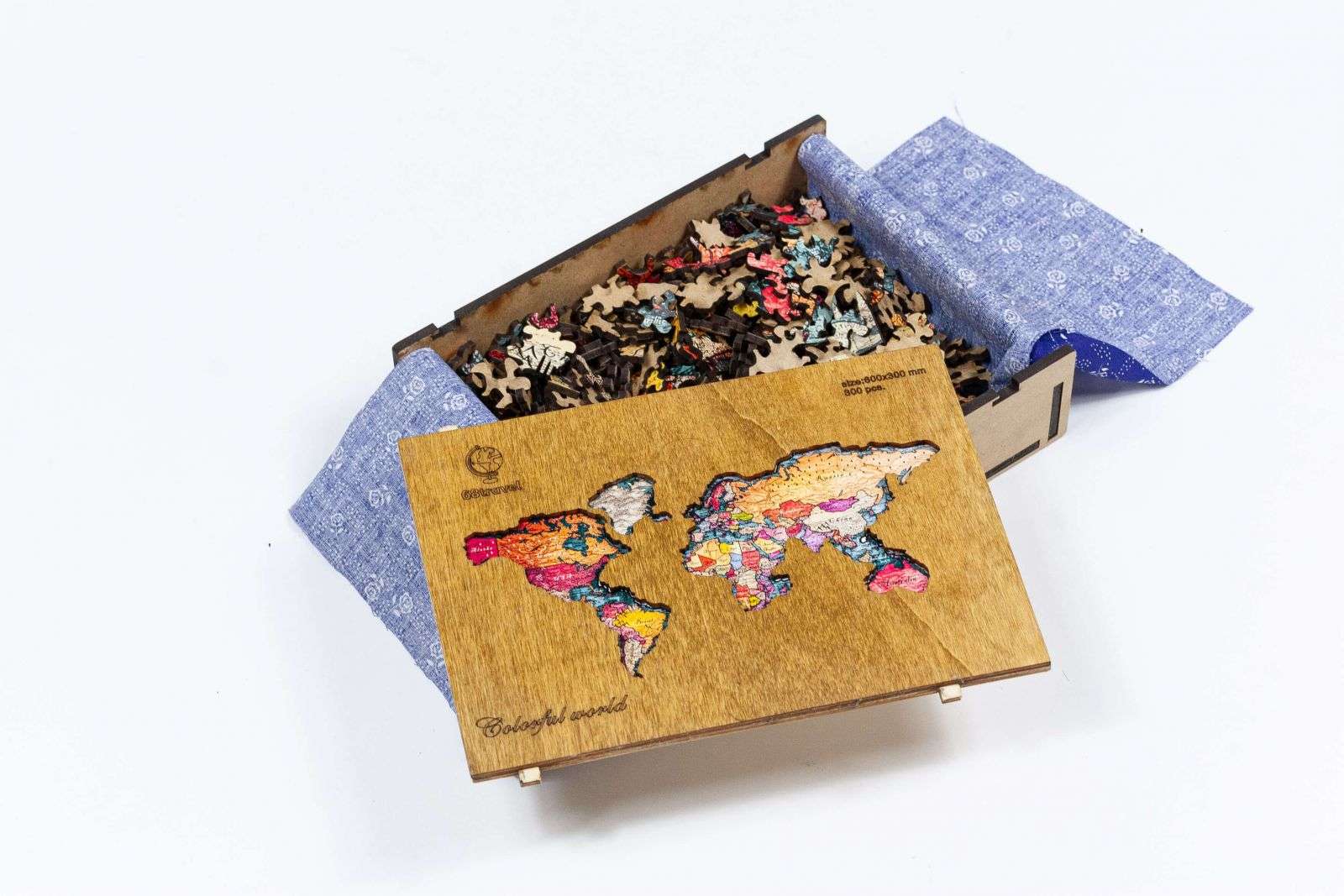 Welt-Holzpuzzle