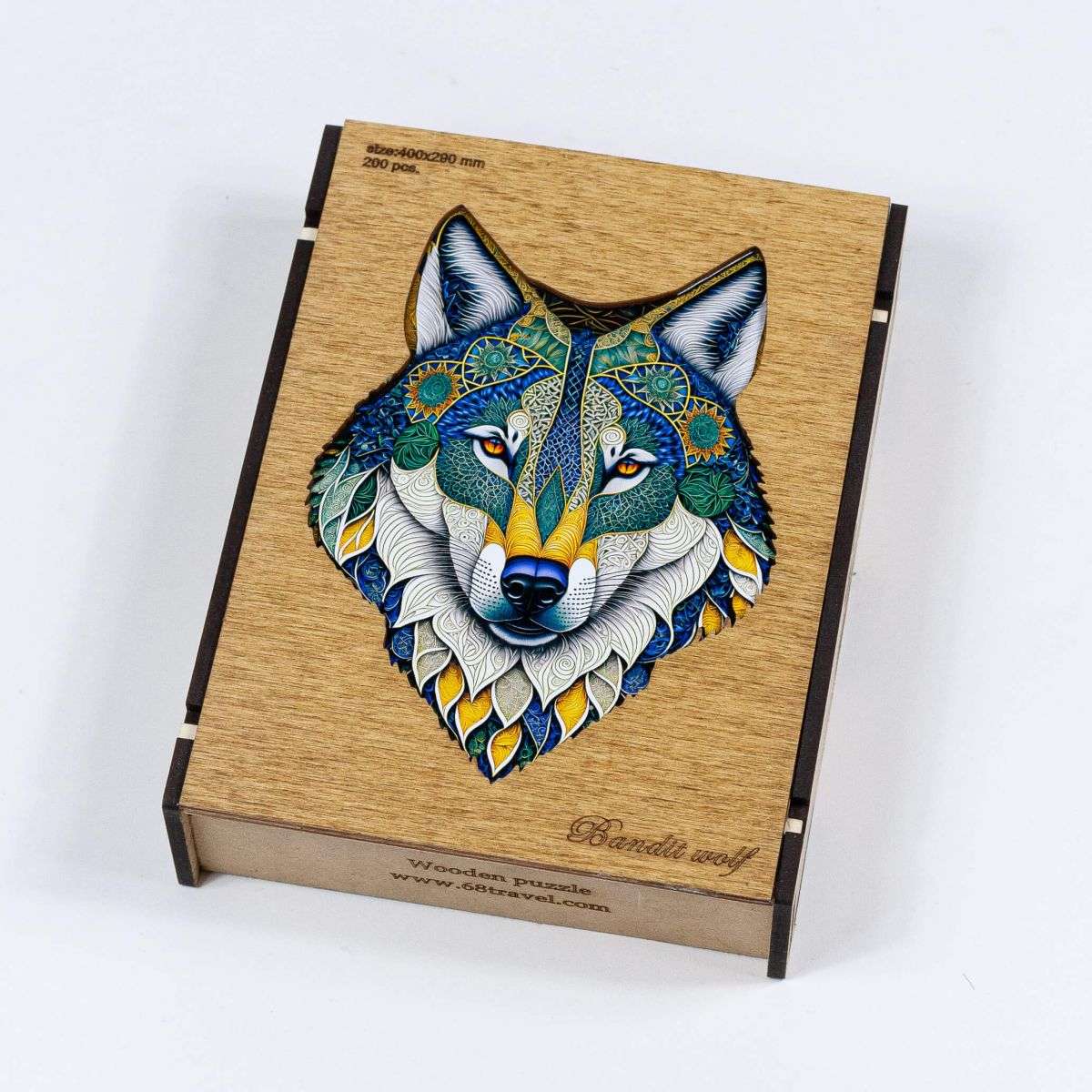 Vlk Drevené puzzle
