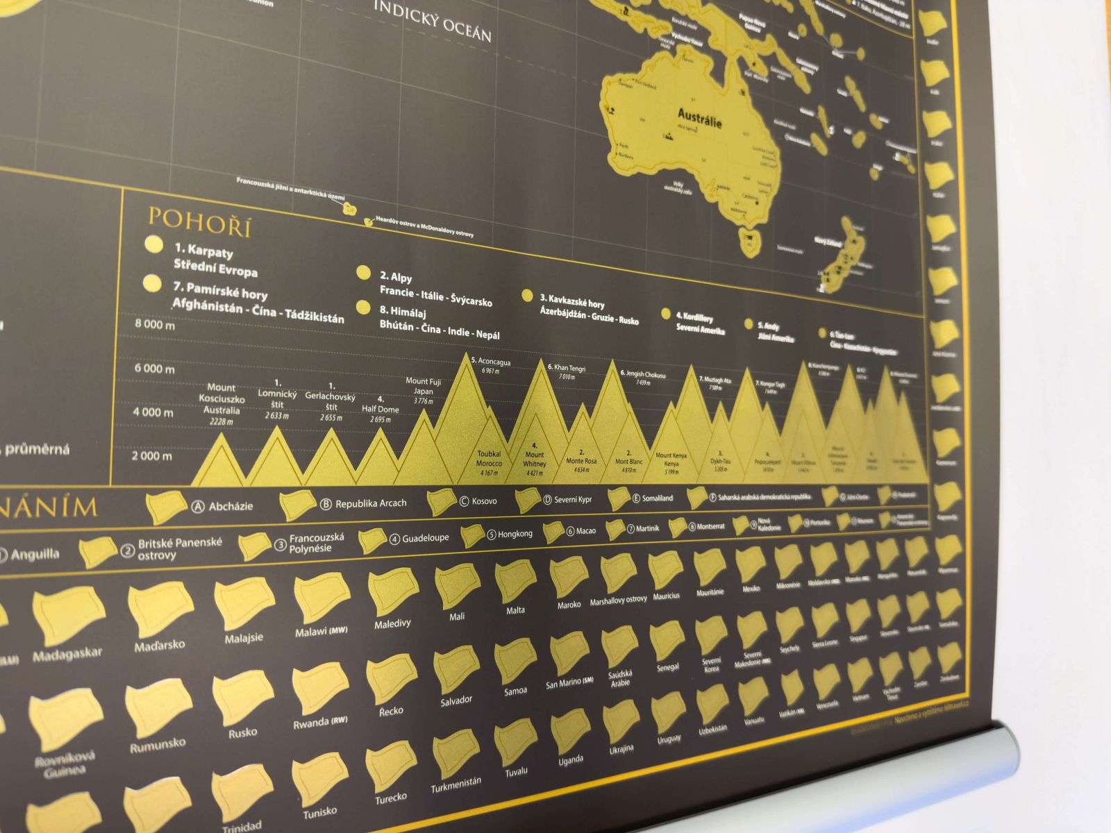 Stieracia mapa sveta - česká verzia