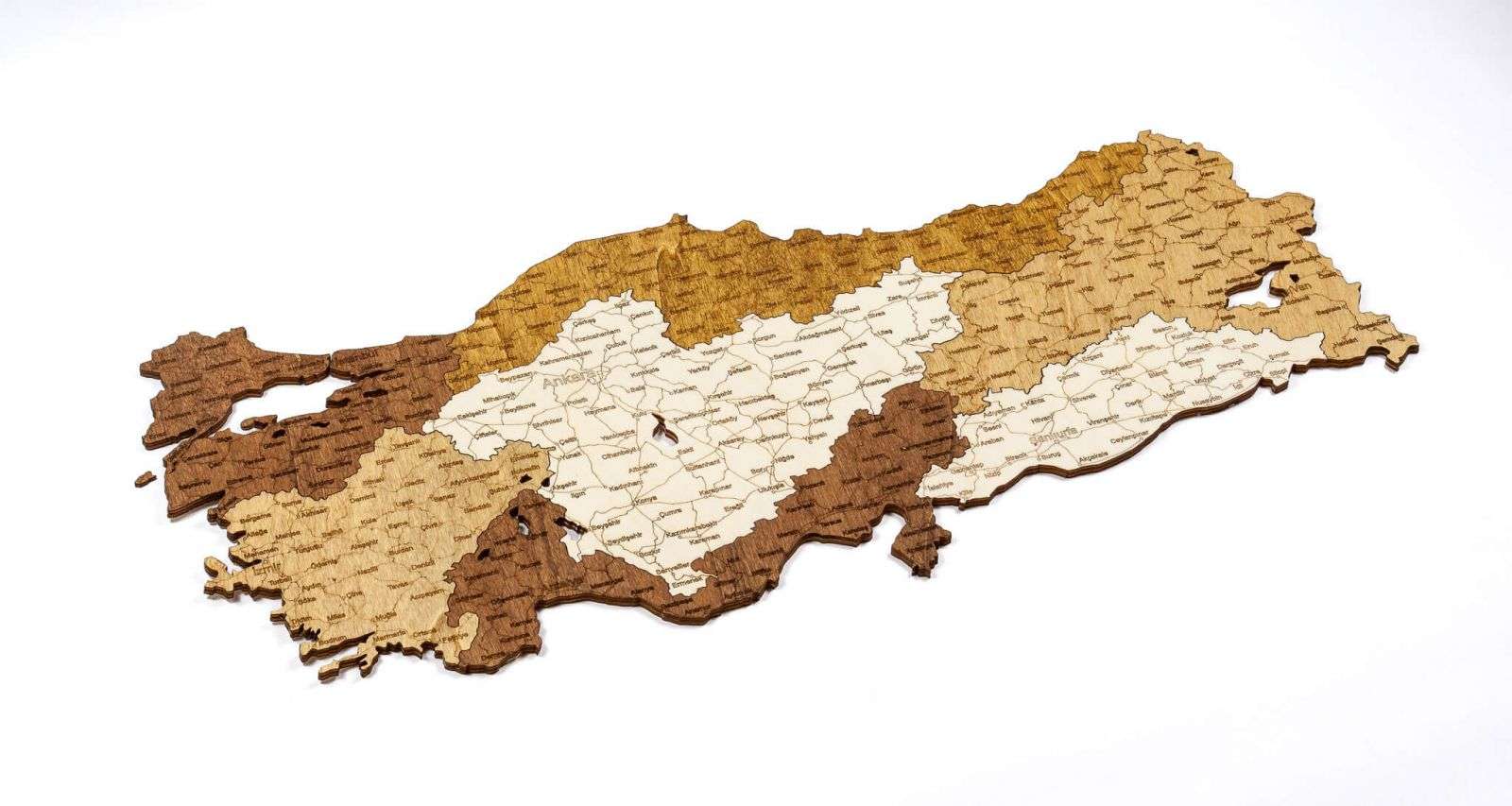 Türkei Holzkarte