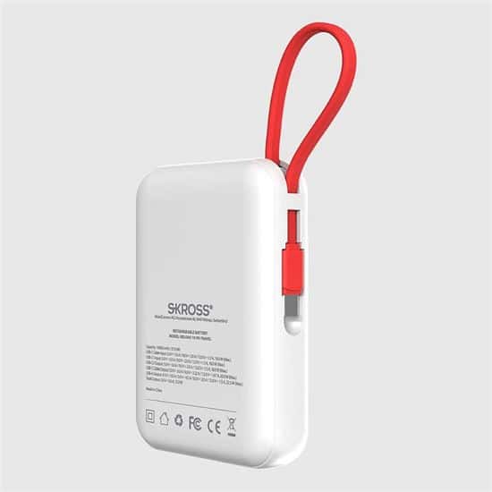 Batería portátil SKROSS Reload 10 Travel, 20W PD, 10 000mAh, USB A+C