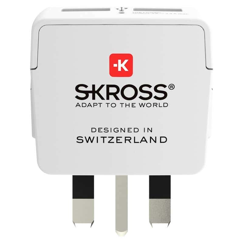 SKROSS potovalni adapter UK USB-A + USB-C 20W PD, tip G (PA28PD20)