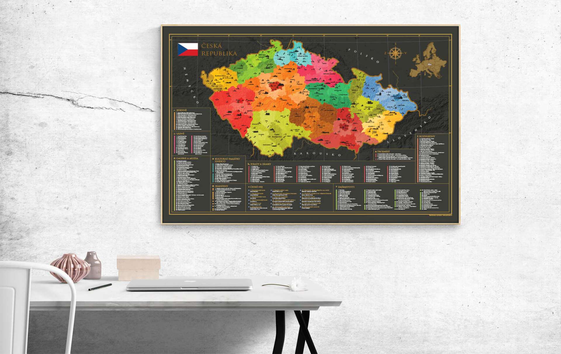 チェコの地図