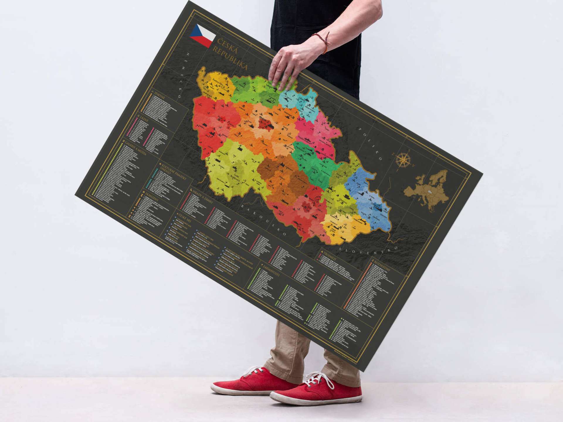チェコの地図
