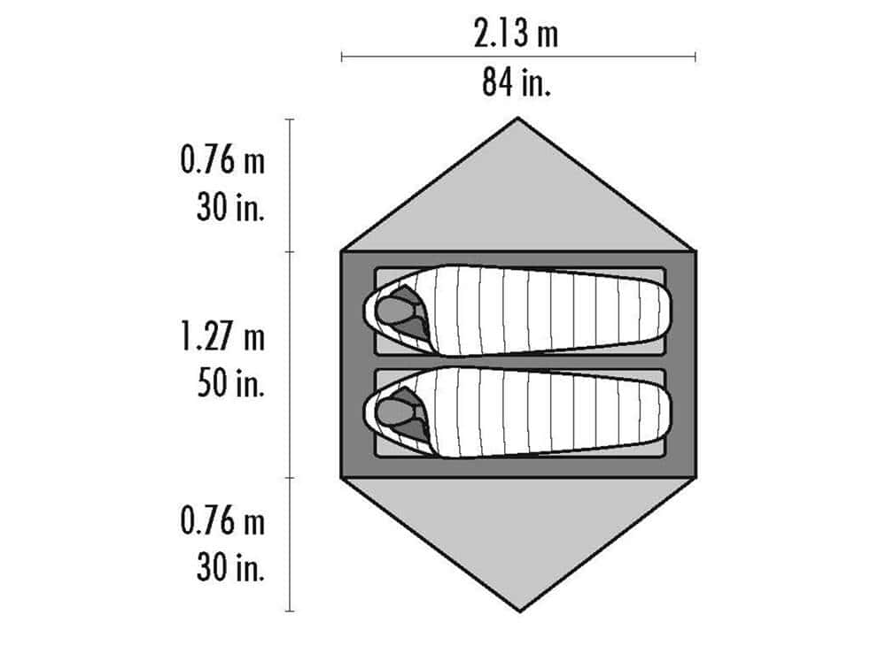 MSR Hubba Hubba NX Tenda Backpacking per 2 Persone