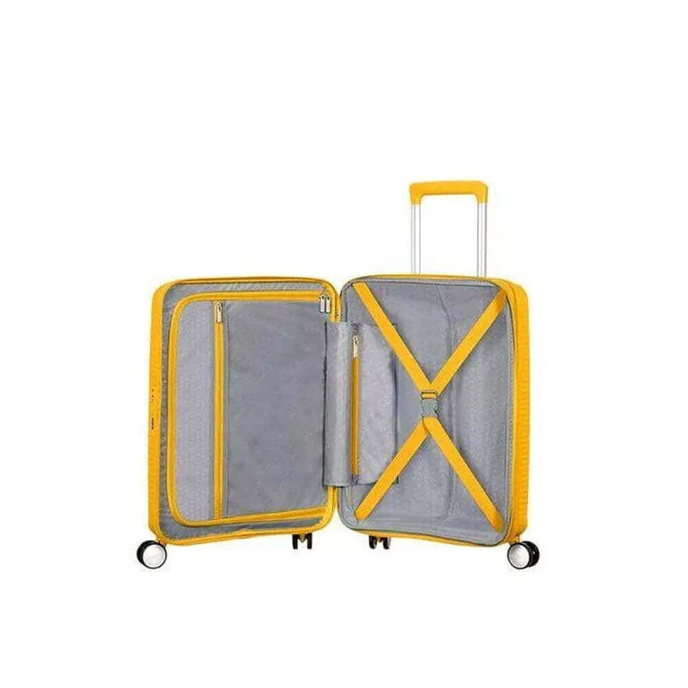 American Tourister SoundBox Spinner 55 EXP matkalaukku American Tourister SoundBox Spinner 55 EXP matkalaukku