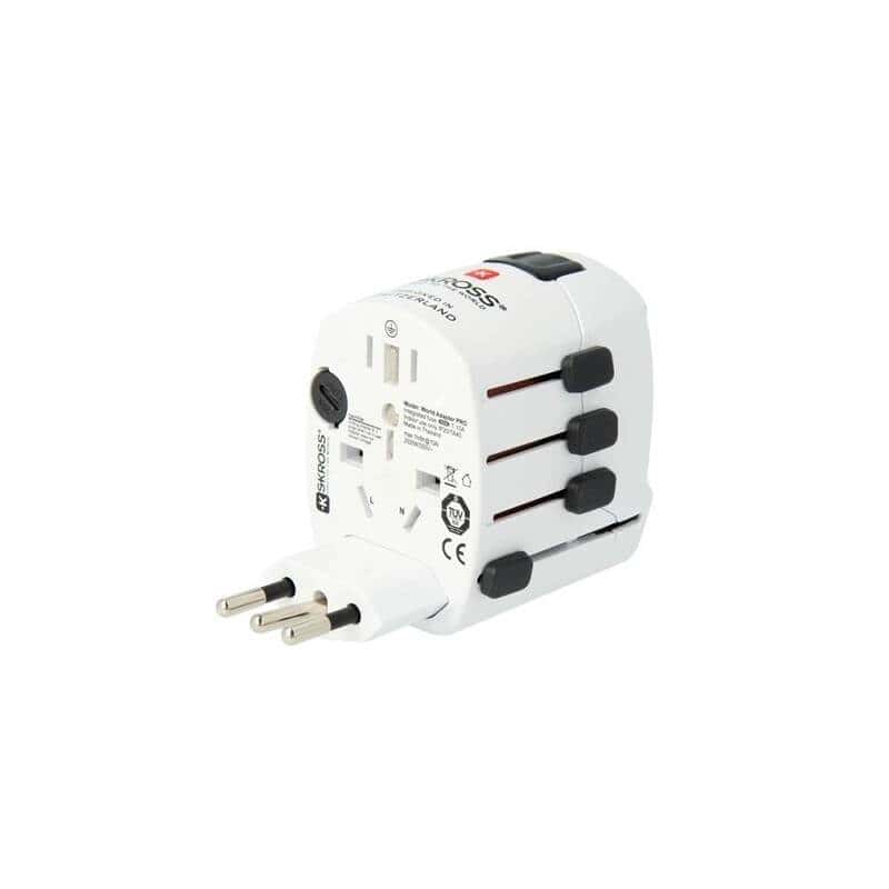 SKROSS World & USB, 6,3A máx. Adaptador de viaje