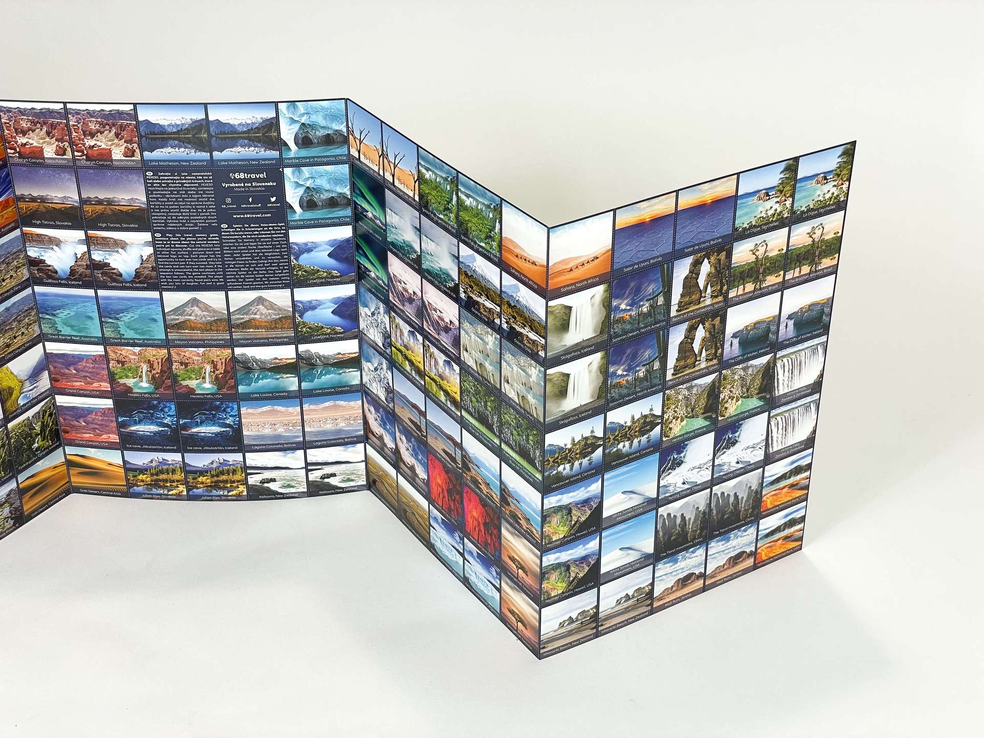 Juego de memoria de viajes (memorama)