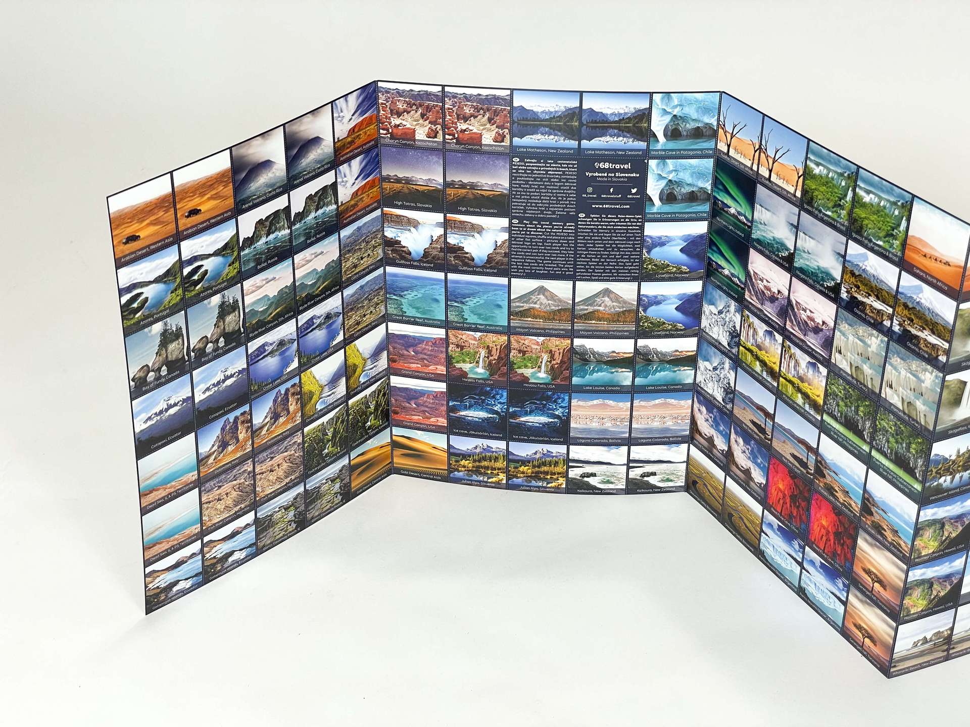 Juego de memoria de viajes (memorama)