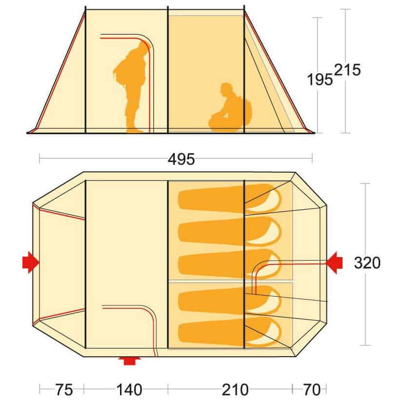 Ferrino Chanty 5 Deluxe Tent