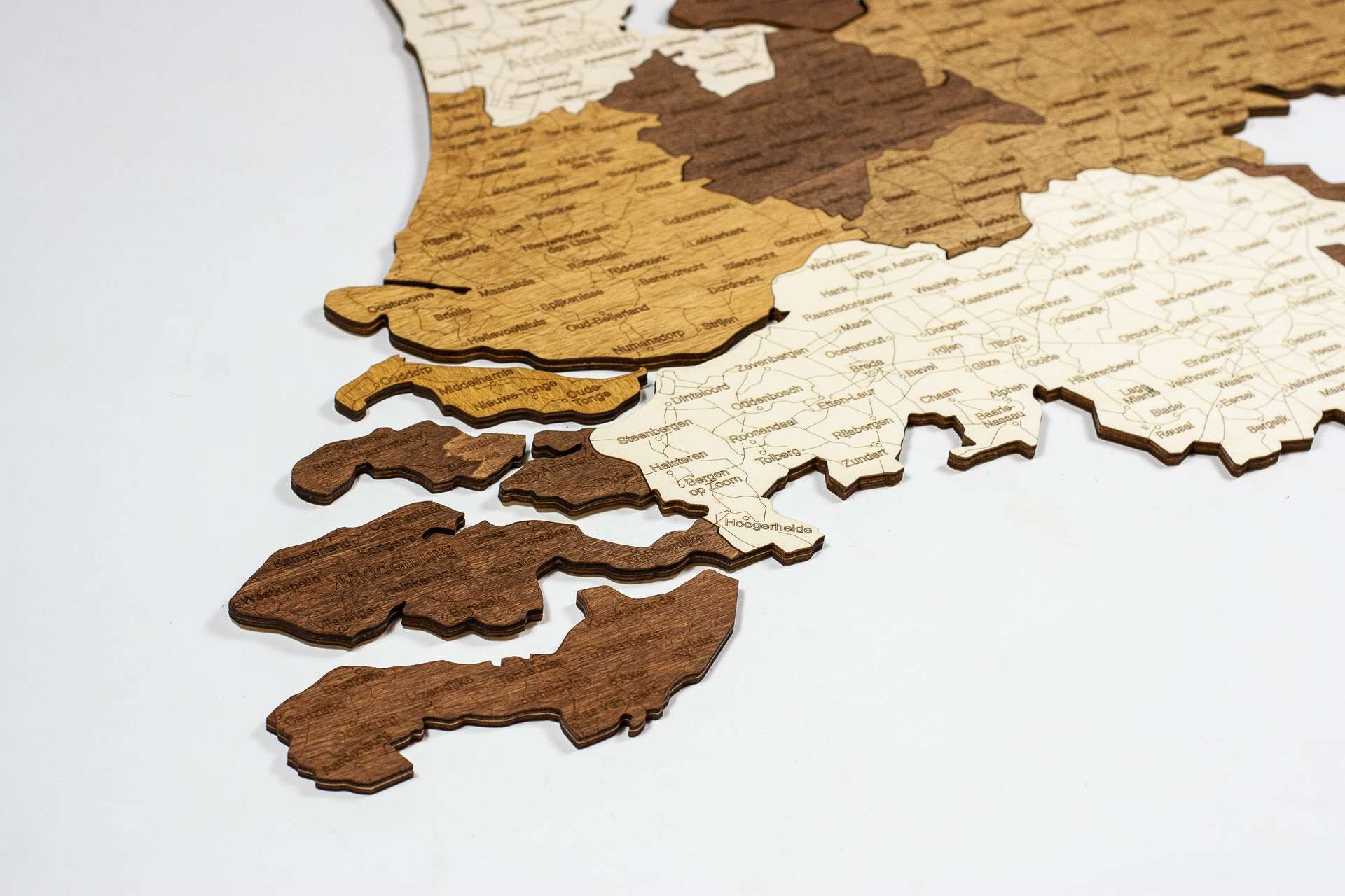 Niederlande Holzkarte