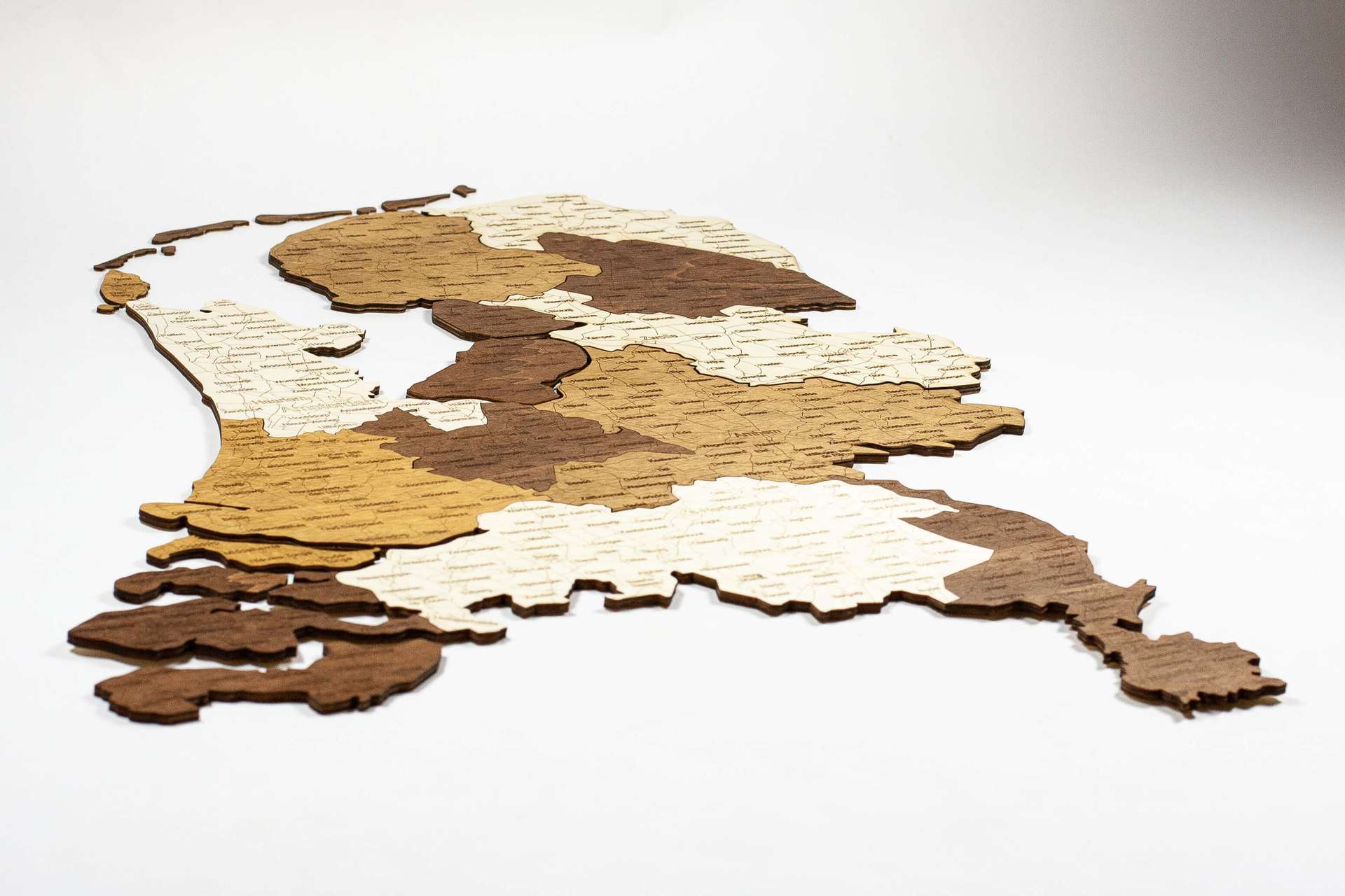 Niederlande Holzkarte